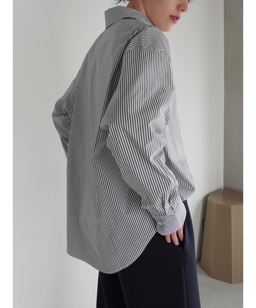 ENCIRCLE(エンサークル)の「【ENCIRCLE/エンサークル】Go to stripe shirt/ゴートゥーストライプシャツ(シャツ/ブラウス・レディース・ストライプ・3/2/1)」の10枚目の写真