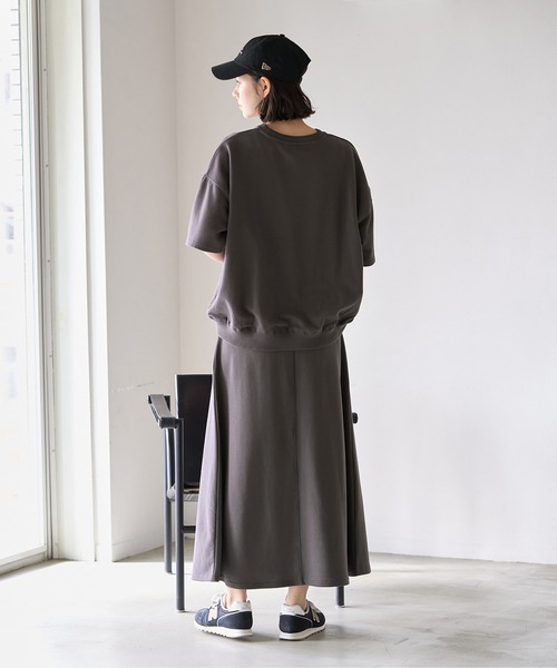 ROPE' PICNIC（ロペピクニック）の「セットアップ対応/ミニ裏毛ワンポイント刺繍入りスカート（スカート・レディース・チャコールグレー/グレー系その他/キナリ・38）」の19枚目の写真