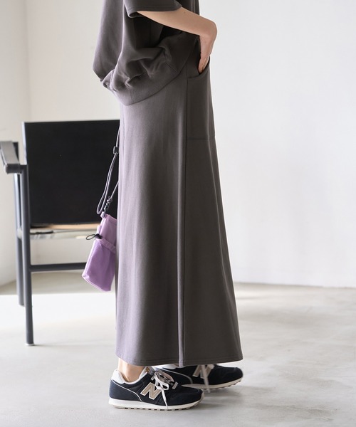 ROPE' PICNIC（ロペピクニック）の「セットアップ対応/ミニ裏毛ワンポイント刺繍入りスカート（スカート・レディース・チャコールグレー/グレー系その他/キナリ・38）」の20枚目の写真