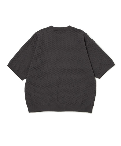  j.n.r.d（ジェー・エヌ・アール・ディー）の「j.n.r.d/ジャガードニットTシャツ（Tシャツ/カットソー・メンズ・ライトグリーン/キナリ/チャコールグレー・L/LL/M）」の19枚目の写真