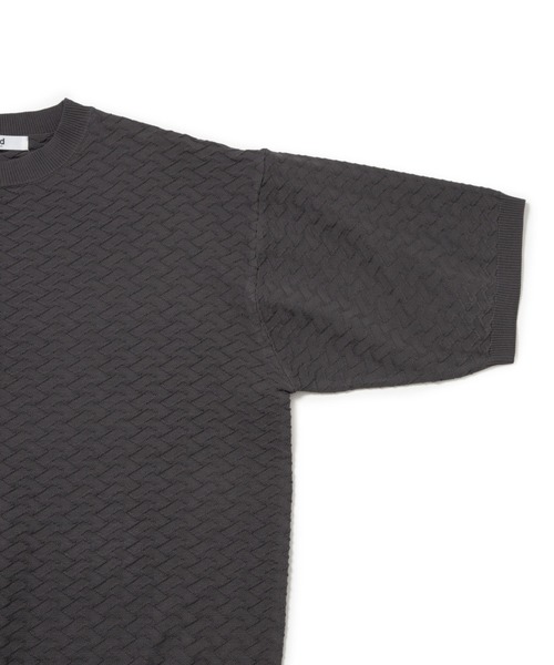  j.n.r.d（ジェー・エヌ・アール・ディー）の「j.n.r.d/ジャガードニットTシャツ（Tシャツ/カットソー・メンズ・ライトグリーン/キナリ/チャコールグレー・L/LL/M）」の21枚目の写真