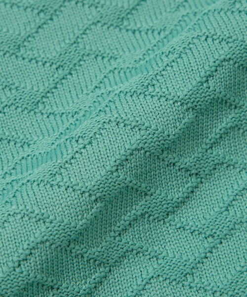  j.n.r.d（ジェー・エヌ・アール・ディー）の「j.n.r.d/ジャガードニットTシャツ（Tシャツ/カットソー・メンズ・ライトグリーン/キナリ/チャコールグレー・L/LL/M）」の11枚目の写真