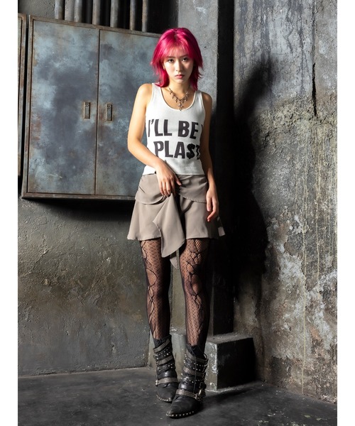 DURAS(デュラス)の「Logo knit tank(タンクトップ・レディース・ホワイト/グリーン/レッド・FREE)」の5枚目の写真