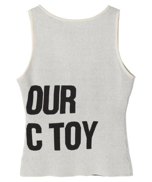 DURAS(デュラス)の「Logo knit tank(タンクトップ・レディース・ホワイト/グリーン/レッド・FREE)」の9枚目の写真