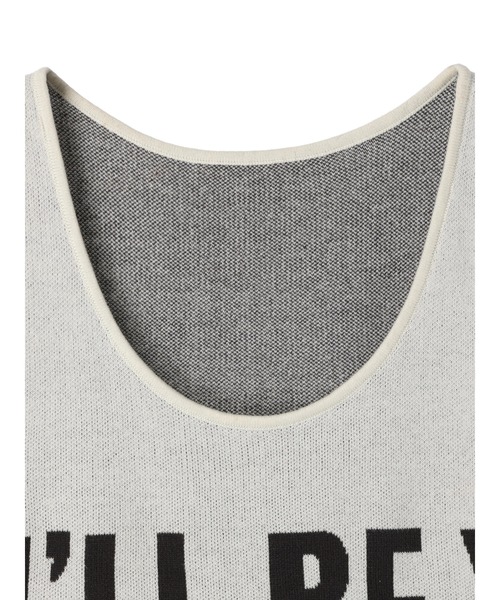 DURAS(デュラス)の「Logo knit tank(タンクトップ・レディース・ホワイト/グリーン/レッド・FREE)」の10枚目の写真