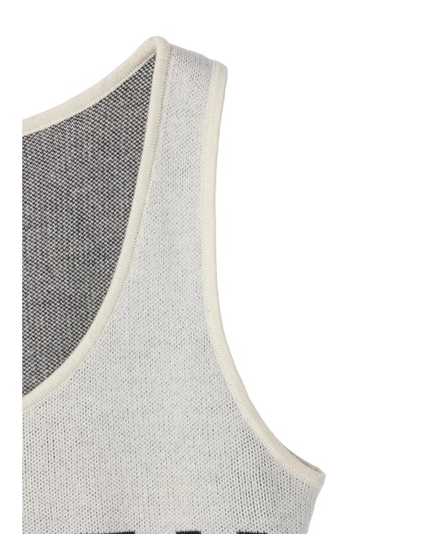 DURAS(デュラス)の「Logo knit tank(タンクトップ・レディース・ホワイト/グリーン/レッド・FREE)」の11枚目の写真