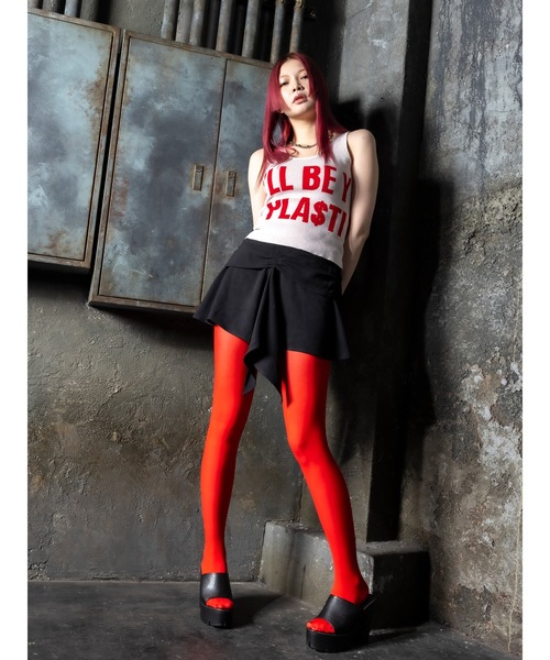 DURAS(デュラス)の「Logo knit tank(タンクトップ・レディース・ホワイト/グリーン/レッド・FREE)」の14枚目の写真