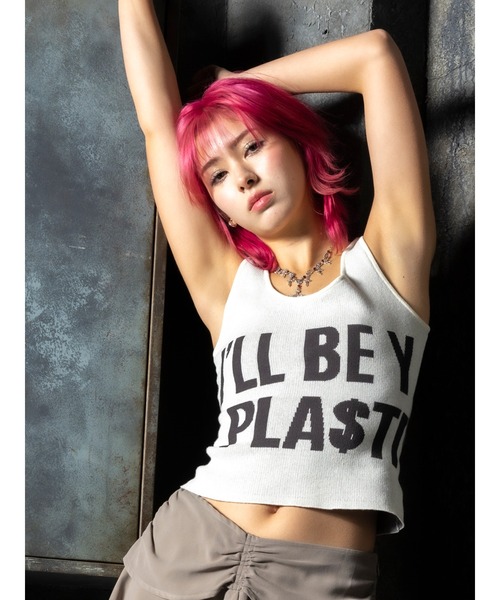 DURAS(デュラス)の「Logo knit tank(タンクトップ・レディース・ホワイト/グリーン/レッド・FREE)」の18枚目の写真