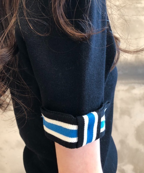 N.s（エヌドットエス）の「配色5分袖ニットトップス（Tシャツ/カットソー・レディース・レッド/ホワイト/ブラック・FREE）」の19枚目の写真