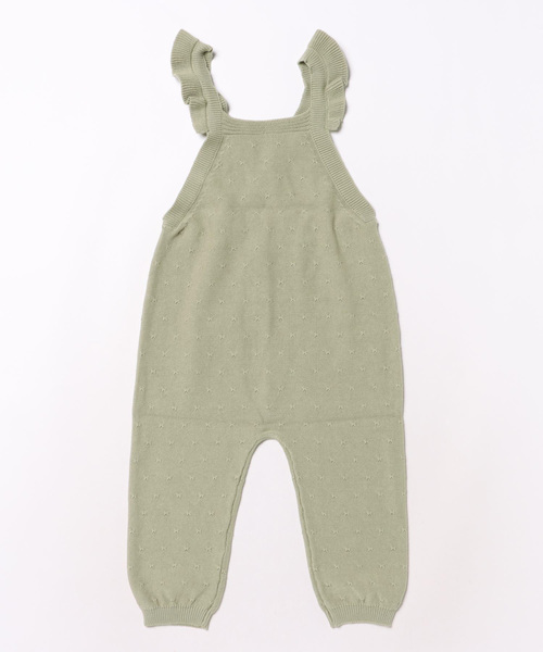 【セール】【Bs】【it】【Quincy Mae】POINTELLE KNIT OVERALLS | PISTACHIO（その他ベビー用品）｜Quincy Mae（クインシーメイ）