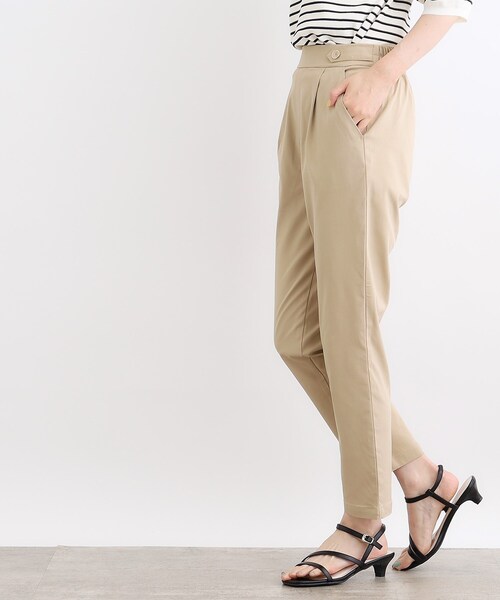 grove（グローブ）の「◆＜接触冷感・多サイズ＞サマーハイパーストレッチテーパードパンツ（その他パンツ・レディース・ネイビー/ベージュ/ブラック系1/カーキ/ブラック/ライトグレー系7・03/02/00/01/04/05）」の16枚目の写真