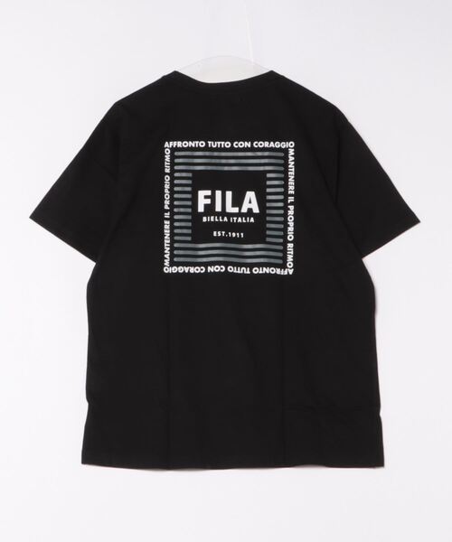 FILA(フィラ)の「FILA フィラ ブランド ロゴ バックプリント 綿 半袖 Tシャツ ティーシャツ(Tシャツ/カットソー・メンズ・ホワイト系2/ホワイト系1/ブラック系1/ブルー系1/ブラック系2/ベージュ系2/ベージュ系1/ネイビー系2/ネイビー系1・L/M/LL)」の10枚目の写真