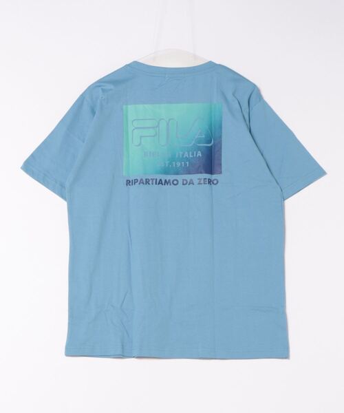 FILA(フィラ)の「FILA フィラ ブランド ロゴ バックプリント 綿 半袖 Tシャツ ティーシャツ(Tシャツ/カットソー・メンズ・ホワイト系2/ホワイト系1/ブラック系1/ブルー系1/ブラック系2/ベージュ系2/ベージュ系1/ネイビー系2/ネイビー系1・L/M/LL)」の14枚目の写真