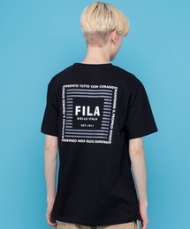 FILA フィラ ブランド ロゴ バックプリント 綿 半袖 Tシャツ ティーシャツ