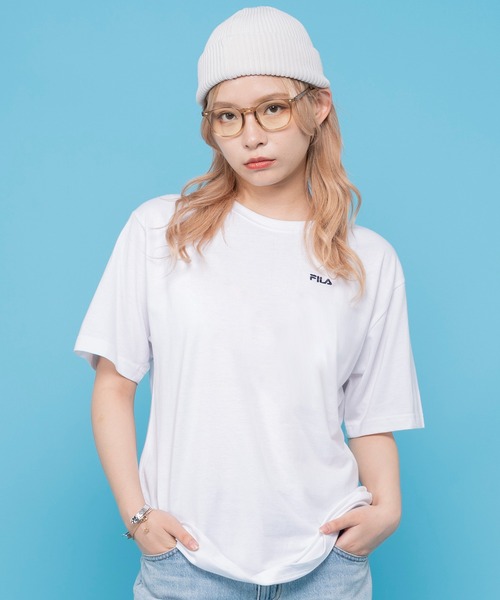 FILA(フィラ)の「FILA フィラ ブランド ロゴ バックプリント 綿 半袖 Tシャツ ティーシャツ(Tシャツ/カットソー・メンズ・ホワイト系2/ホワイト系1/ブラック系1/ブルー系1/ブラック系2/ベージュ系2/ベージュ系1/ネイビー系2/ネイビー系1・L/M/LL)」の17枚目の写真