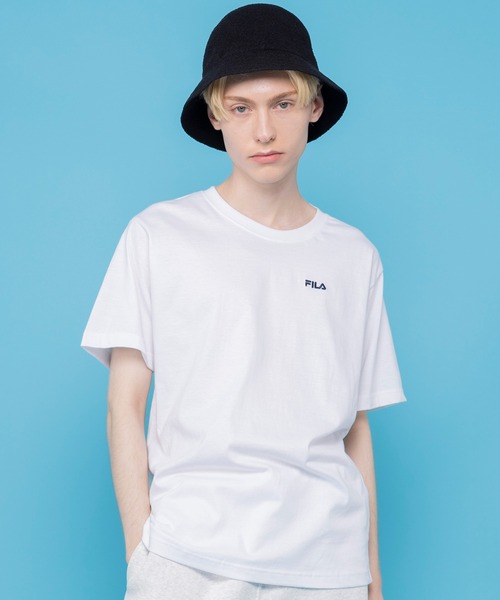 FILA(フィラ)の「FILA フィラ ブランド ロゴ バックプリント 綿 半袖 Tシャツ ティーシャツ(Tシャツ/カットソー・メンズ・ホワイト系2/ホワイト系1/ブラック系1/ブルー系1/ブラック系2/ベージュ系2/ベージュ系1/ネイビー系2/ネイビー系1・L/M/LL)」の20枚目の写真