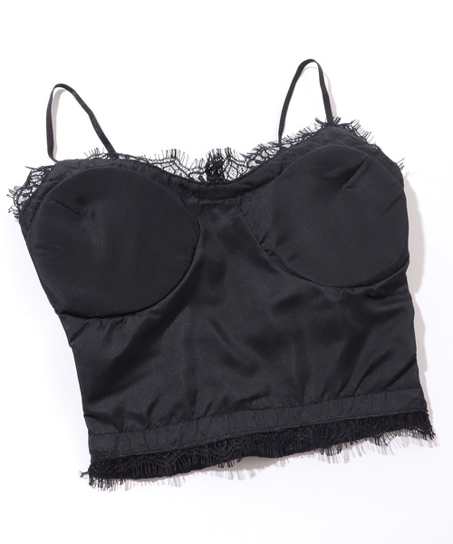 Lace Ladies(レースレディース)の「フラワー レース コンパクト カップ付き キャミソール(キャミソール・レディース・ブラック/ホワイト・FREE)」の13枚目の写真