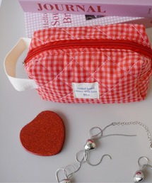 Sowel.（ソエル）の「【 Sowel. / ソエル 】 ポップ ギンガムチェック ハンドル付き メイクポーチ / マルチポーチ（ポーチ）」