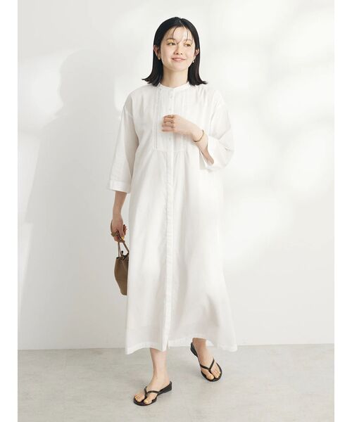 綿混レース使いワンピース LL M〜L セール】インド綿混レース使いワンピース（ワンピース）｜CRAFT