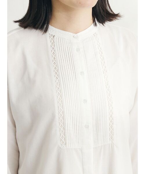 CRAFT STANDARD BOUTIQUE（クラフトスタンダードブティック）の「インド綿混レース使いワンピース（ワンピース・レディース・オフホワイト/ダークネイビー・FREE）」の19枚目の写真