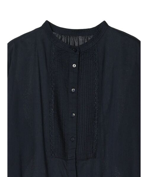 CRAFT STANDARD BOUTIQUE（クラフトスタンダードブティック）の「インド綿混レース使いワンピース（ワンピース・レディース・オフホワイト/ダークネイビー・FREE）」の3枚目の写真