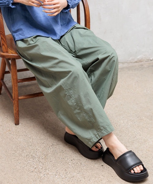 niko and...（ニコアンド）の「ドライチルイージー３Dパンツ（その他パンツ・レディース・ブルー/イエロー/カーキ/ブラック/ピンク・FREE）」の8枚目の写真