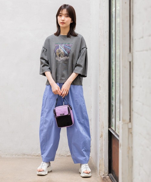 niko and...（ニコアンド）の「ドライチルイージー３Dパンツ（その他パンツ・レディース・ブルー/イエロー/カーキ/ブラック/ピンク・FREE）」の9枚目の写真