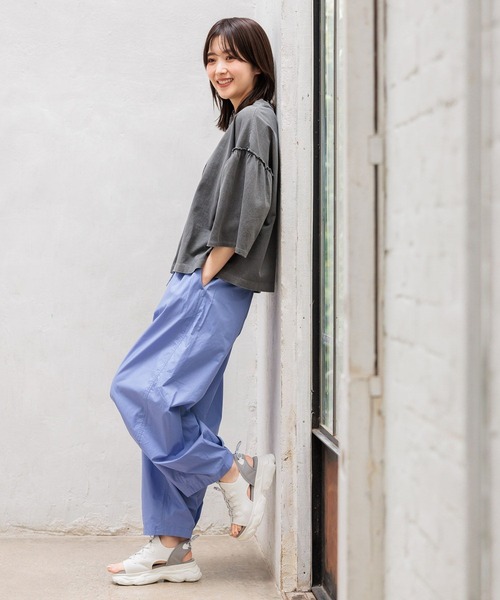 niko and...（ニコアンド）の「ドライチルイージー３Dパンツ（その他パンツ・レディース・ブルー/イエロー/カーキ/ブラック/ピンク・FREE）」の10枚目の写真