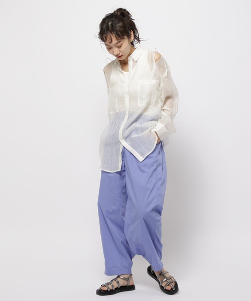 niko and...（ニコアンド）の「ドライチルイージー３Dパンツ（その他パンツ・レディース・ブルー/イエロー/カーキ/ブラック/ピンク・FREE）」の22枚目の写真