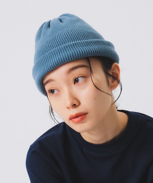 BEAMS BOY（ビームスボーイ）の「organicsta / ソフト ロール ビーニー（ニットキャップ/ビーニー・レディース・ミント/ブルーグレー・ONE SIZE）」の3枚目の写真