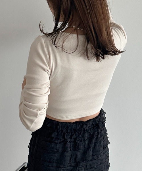 apres jour mignon(アプレジュールミニョン)の「アソートリブトップス【ZOZOTOWN限定アイテム】(Tシャツ/カットソー・レディース・ブルー/ブラック/アイボリー/ネイビー/レッド・X-LARGE/フリー)」の11枚目の写真