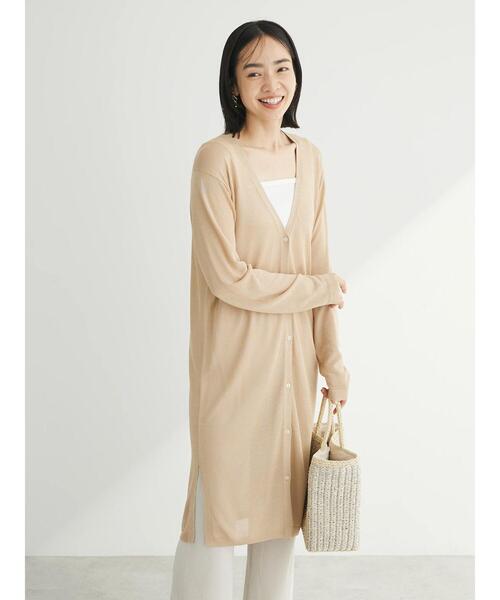 Green　Parks（グリーンパークス）の「推しニット　ロング丈カーディガン（カーディガン/ボレロ・レディース・ブラック/ベージュ/杢グレー・FREE）」の16枚目の写真