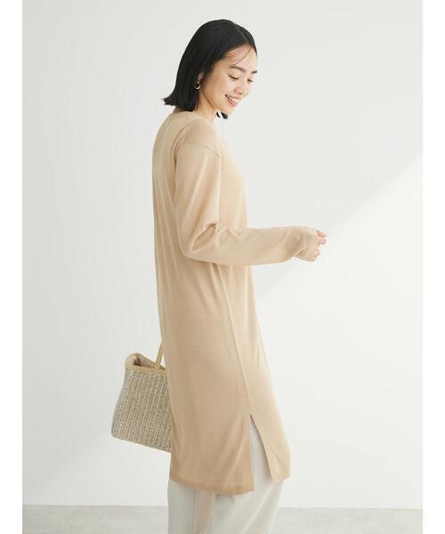 Green　Parks（グリーンパークス）の「推しニット　ロング丈カーディガン（カーディガン/ボレロ・レディース・ブラック/ベージュ/杢グレー・FREE）」の8枚目の写真