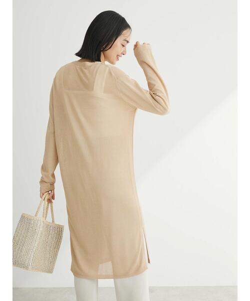 Green　Parks（グリーンパークス）の「推しニット　ロング丈カーディガン（カーディガン/ボレロ・レディース・ブラック/ベージュ/杢グレー・FREE）」の9枚目の写真