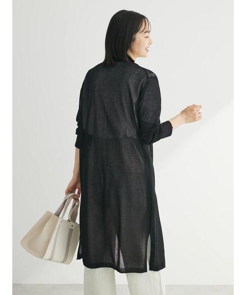 Green　Parks（グリーンパークス）の「推しニット　ロング丈カーディガン（カーディガン/ボレロ・レディース・ブラック/ベージュ/杢グレー・FREE）」の20枚目の写真