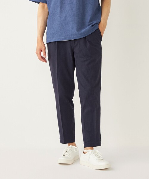 【セール】SHIPS Colors:〈洗濯機可能〉カットサッカー アンクルカット パンツ◇(その他パンツ)|SHIPS Colors(シップス カラーズ)