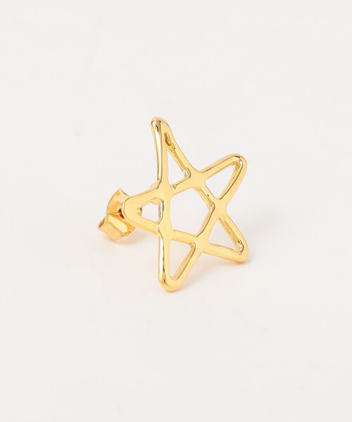 BEAUTY&YOUTH UNITED ARROWS（ビューティーアンドユースユナイテッドアローズ）の「ハンドライティング スター ピアス（ピアス（両耳用）・レディース・シルバー/ゴールド・FREE）」の4枚目の写真
