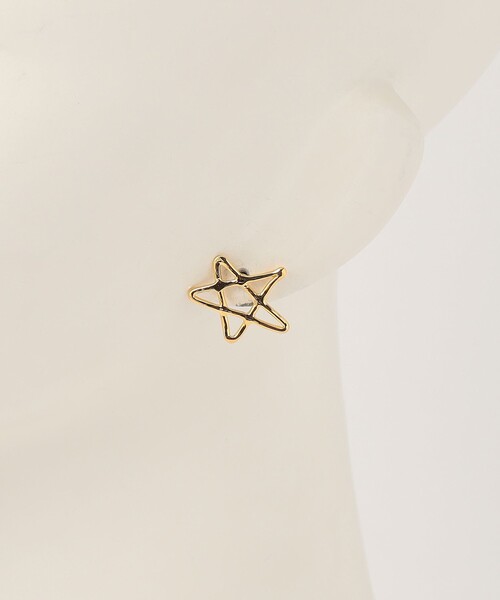 BEAUTY&YOUTH UNITED ARROWS（ビューティーアンドユースユナイテッドアローズ）の「ハンドライティング スター ピアス（ピアス（両耳用）・レディース・シルバー/ゴールド・FREE）」の8枚目の写真