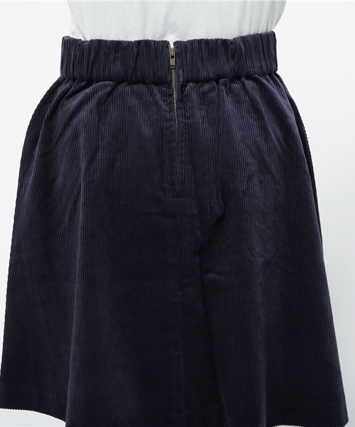 SEVENDAYS=SUNDAY（セブンデイズサンデイ）の「コーデュロイ　膝丈フレアースカート（スカート・レディース・ネイビー/ブラウン・MEDIUM/LARGE）」の6枚目の写真