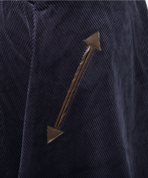SEVENDAYS=SUNDAY（セブンデイズサンデイ）の「コーデュロイ　膝丈フレアースカート（スカート・レディース・ネイビー/ブラウン・MEDIUM/LARGE）」の7枚目の写真