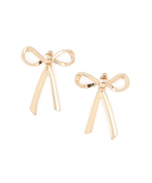 VIS（ビス）の「スウィングリボンピアス（ピアス（両耳用）・レディース・ゴールド/シルバー・FREE）」の5枚目の写真