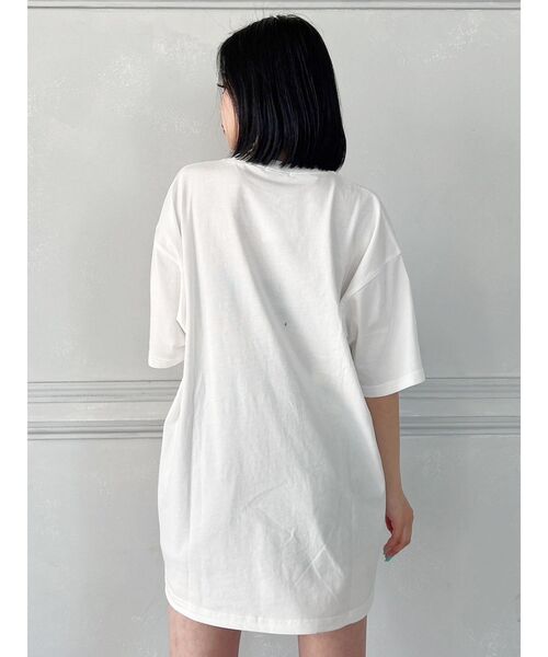 GYDA(ジェイダ)の「【WEB限定】Symmetry GYDA BIG Tシャツ(Tシャツ/カットソー・レディース・オフホワイト/ブラック・FREE)」の21枚目の写真