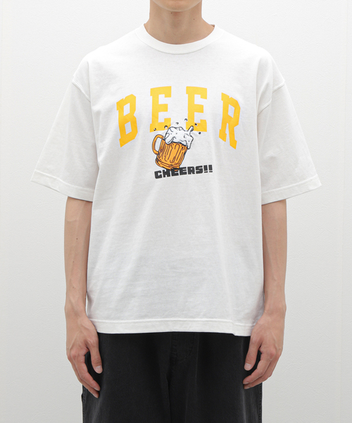 B.C STOCK（ベーセーストック）の「ラブビアTシャツ（Tシャツ/カットソー・メンズ・ホワイト/ブラック系その他・MEDIUM/LARGE）」の19枚目の写真