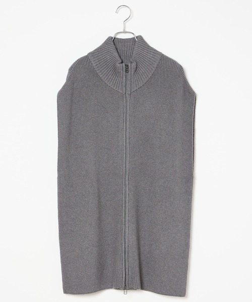 INED CLARO（イネドクラロ）の「【2点セット】ジップアップジレニットアップ（アンサンブル・レディース・チャコールグレー/ブラック・フリー）」の17枚目の写真