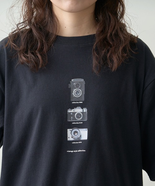 CIAOPANIC TYPY（チャオパニックティピー）の「【UNISEX】カメラフォトTee（Tシャツ/カットソー・メンズ・ホワイト/ブラック/カーキ・MEDIUM/LARGE）」の16枚目の写真