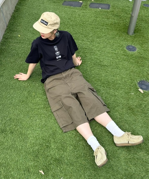 CIAOPANIC TYPY（チャオパニックティピー）の「【UNISEX】カメラフォトTee（Tシャツ/カットソー・メンズ・ホワイト/ブラック/カーキ・MEDIUM/LARGE）」の4枚目の写真