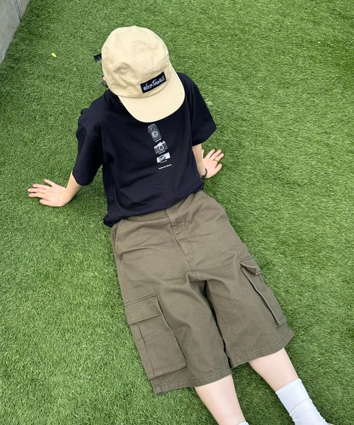 CIAOPANIC TYPY（チャオパニックティピー）の「【UNISEX】カメラフォトTee（Tシャツ/カットソー・メンズ・ホワイト/ブラック/カーキ・MEDIUM/LARGE）」の5枚目の写真