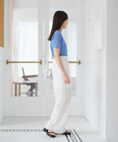 kastane レースデニムパンツ ブルー LACE DENIM 50STAFF SNAP / Kastane ｜パル公式通販サイト｜PAL
