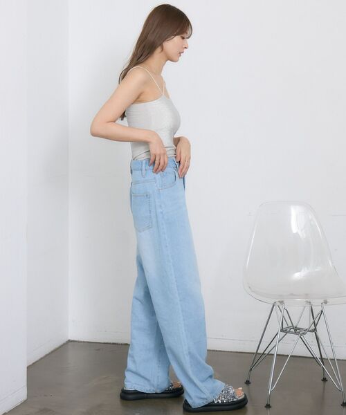 RETRO GIRL（レトロガール）の「アソートカップ付キャミ（キャミソール・レディース・オフホワイト/ナチュラル/ブルー/ブラック/ブラウン・FREE）」の22枚目の写真