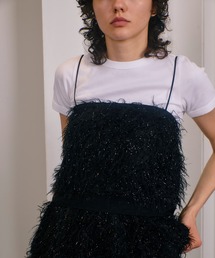 allureville（アルアバイル）の「フェザージャガードキャミソール